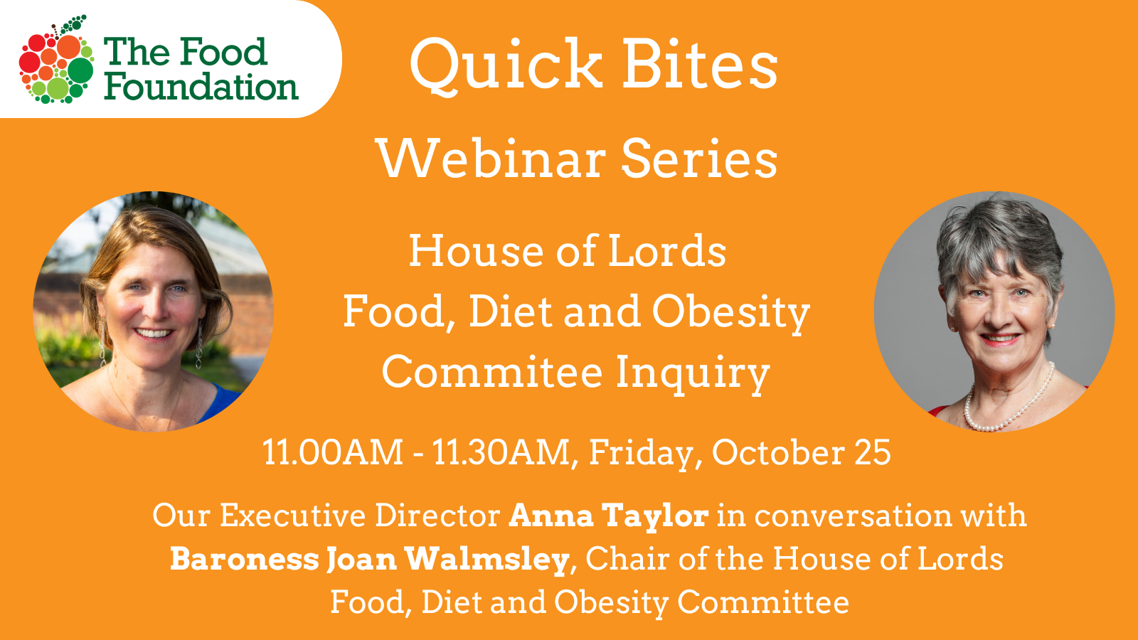 Quick Bites Snap analysis of Food, Diet and Obesity Inquiry findings